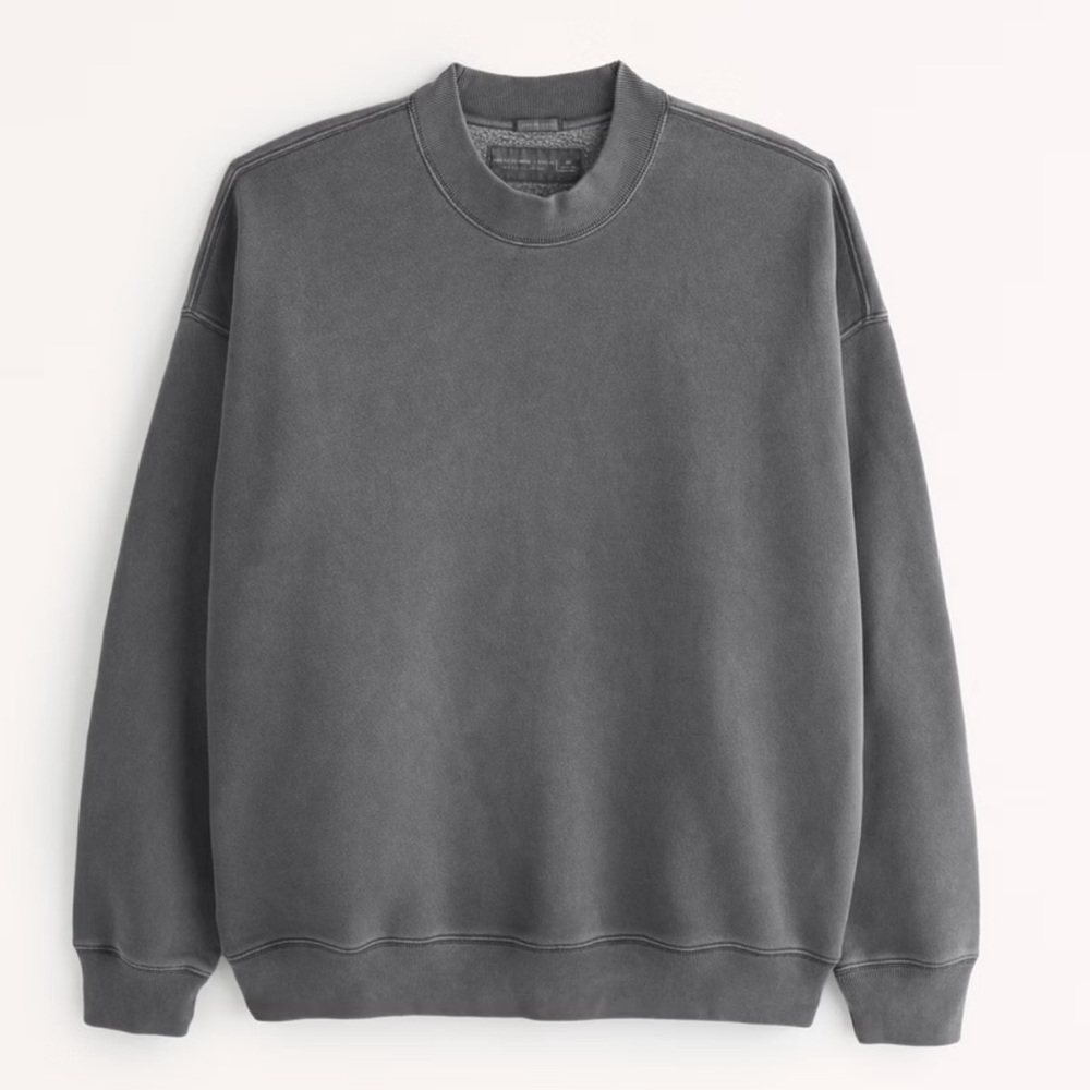 Abercrombie Men’s Oversized Pullover Crewneck Sweatshirt